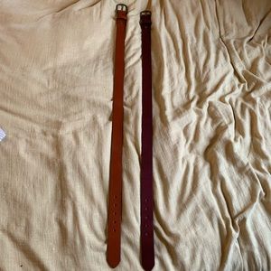 2 pack Freeman’s Sporting Club leather belts